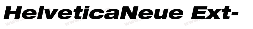 HelveticaNeue Ext字体转换